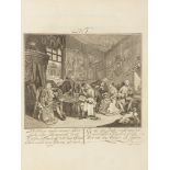 W. Hogarth, Die Werke in Kupferstichen. 3 Abt. in 1 Bd. Hbg u. Lzp. 1769-71.