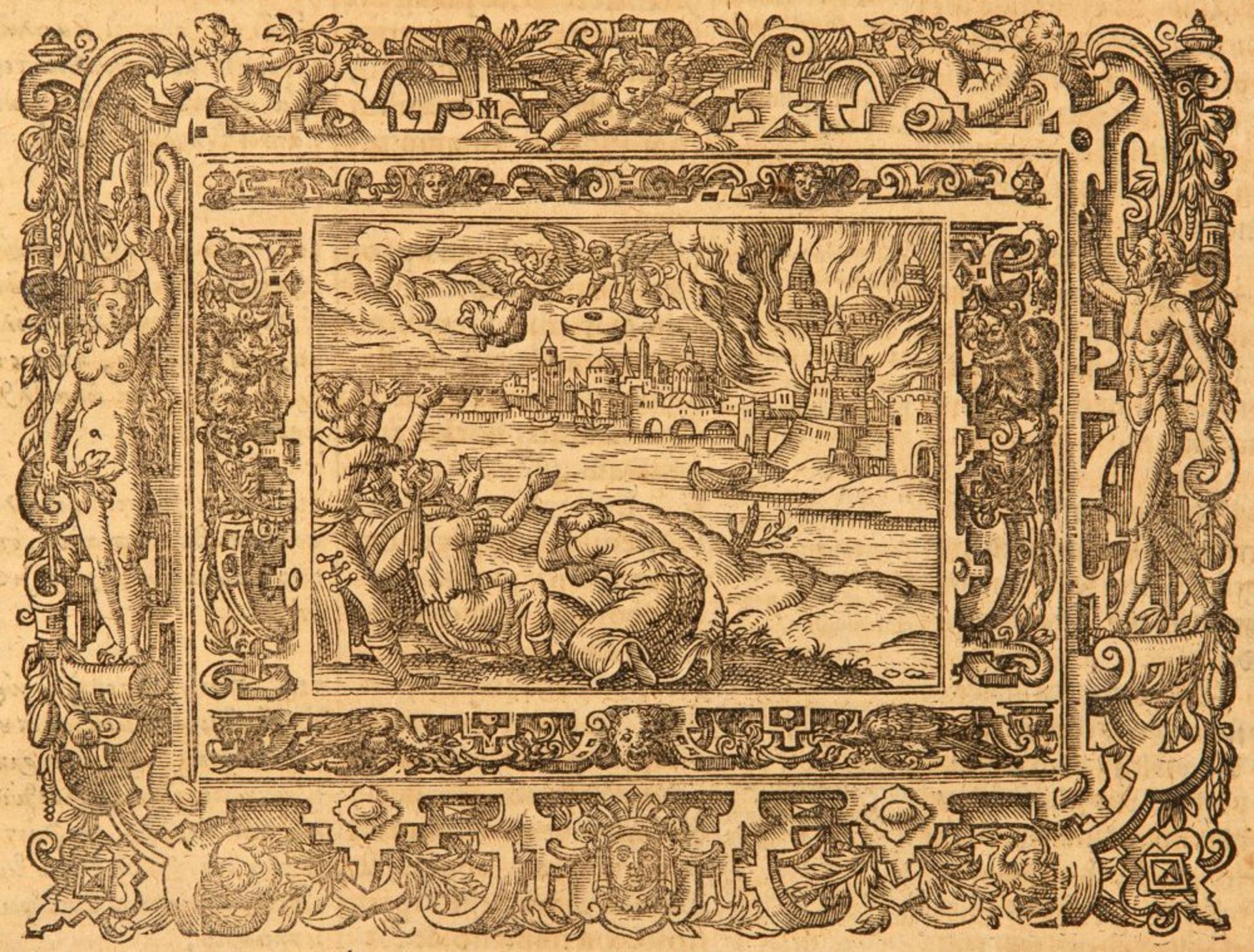 Biblia polyglotta. - Biblia sacra graece, latine & germanice. Hamburg 1596. - Bild 4 aus 4