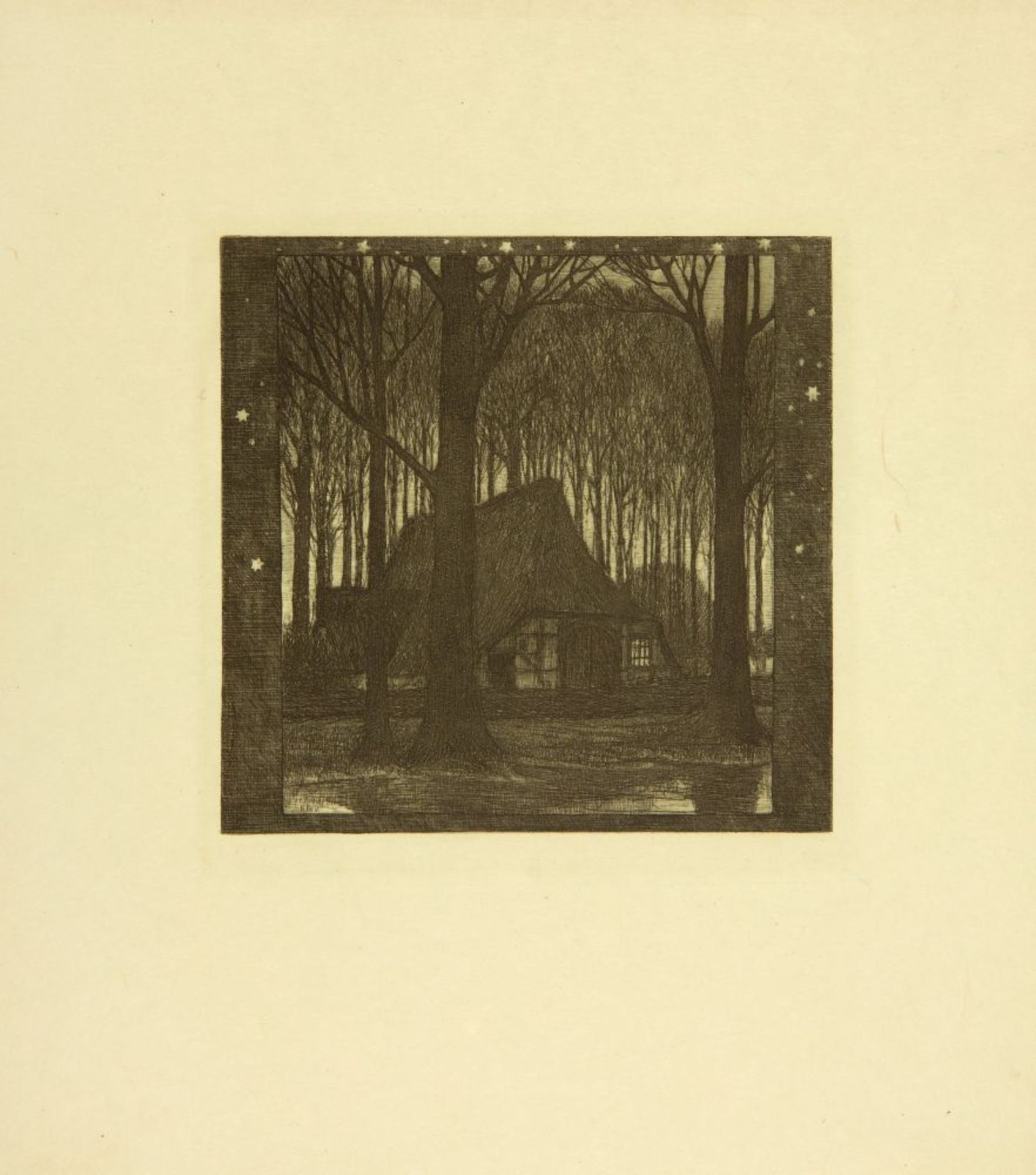 H. Vogeler, An den Frühling. 1899. Mappe mit 10 Blatt Radierungen. - Bild 11 aus 11