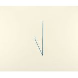Fred Sandback. Lithographie 1/12 (- 6/17). 1975 (1976). 6 Blatt Lithographien in Blau. Je signiert.
