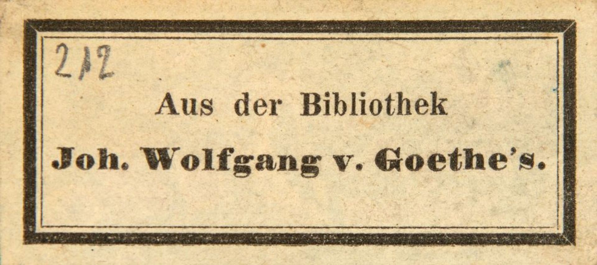 J. W. v. Goethe, Wilhelm Meisters Wanderjahre. Stgt u. Tübingen 1821. - Bild 2 aus 3