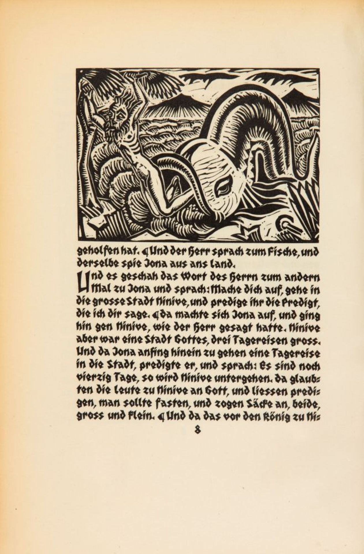 A. Antes, Der Prophet Jona. Darmstadt 1924. - 250 Ex.