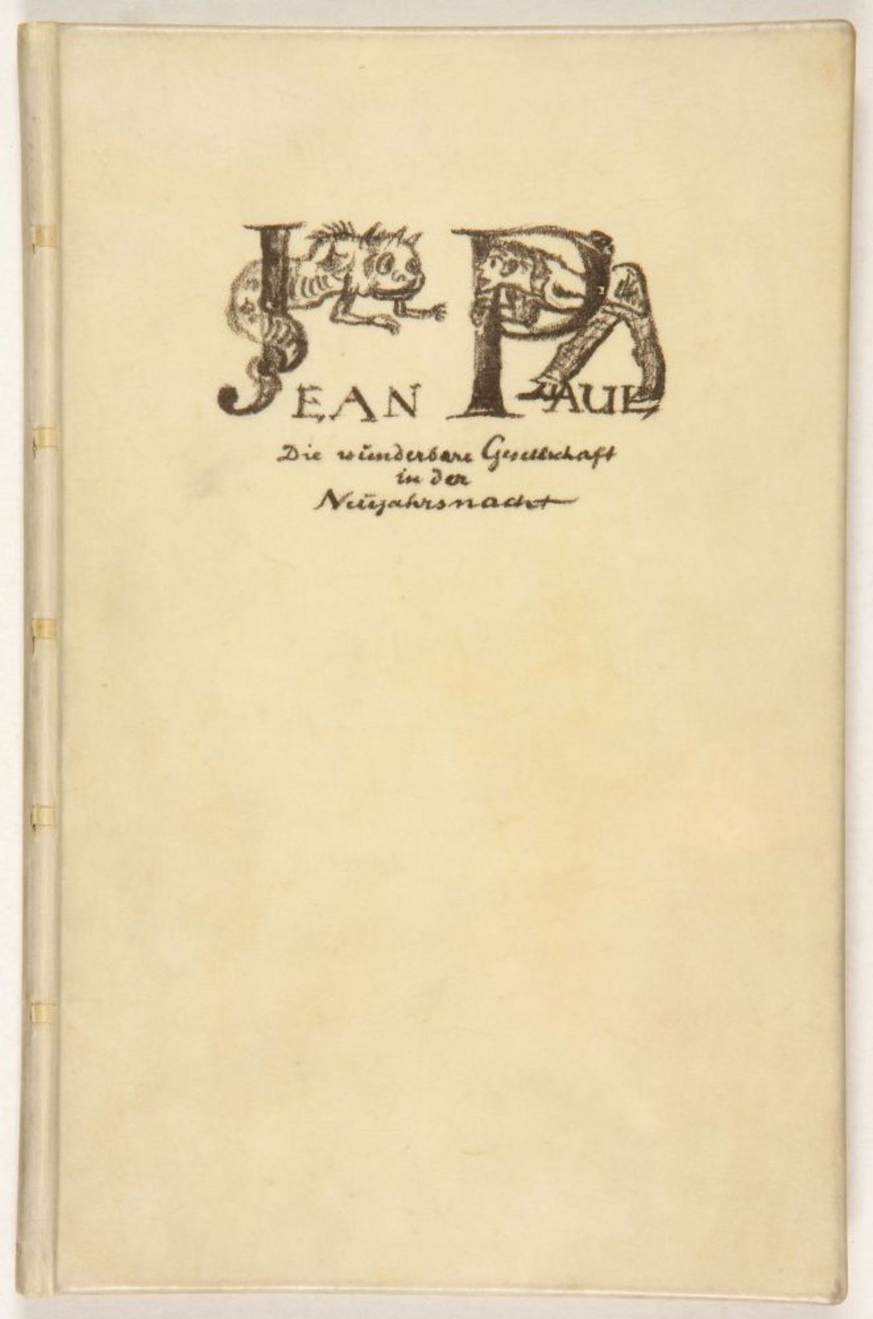 Jean Paul / W. Becker, Die wunderbare Gesellschaft. Heidelberg 1920. - Ex. 13/250.