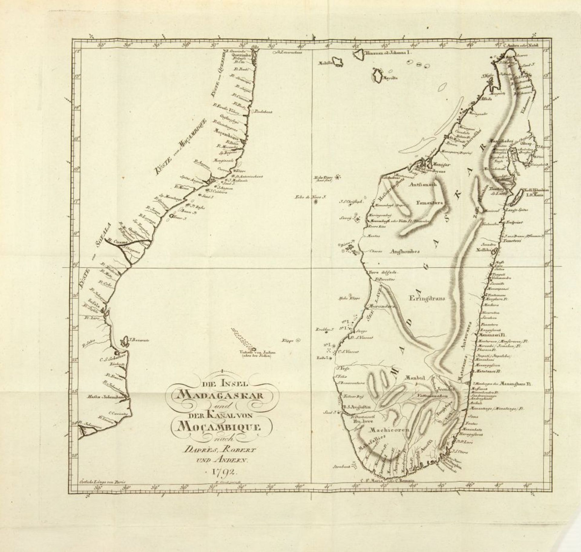 A. M. de Rochon, Reise nach Madagaskar .. / angeb.: W. Lempriere, Reise von Gibraltar über Tanger. 2 - Bild 2 aus 2