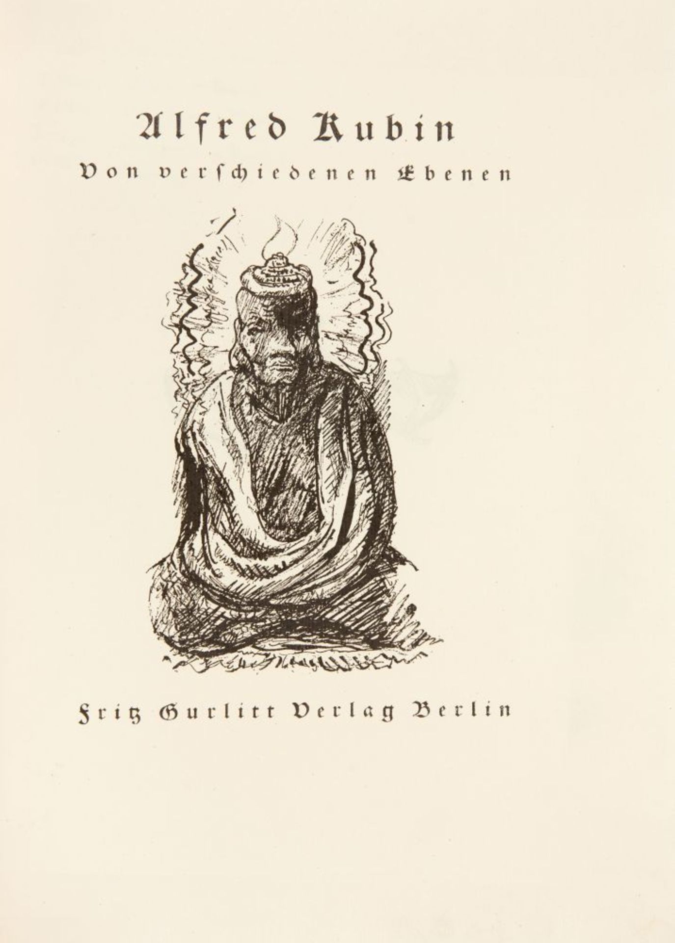 A. Kubin, Von verschiedenen Ebenen. Berlin 1922. - Ex. LX/100 mit 5 sign. Lithos. - Bild 4 aus 4