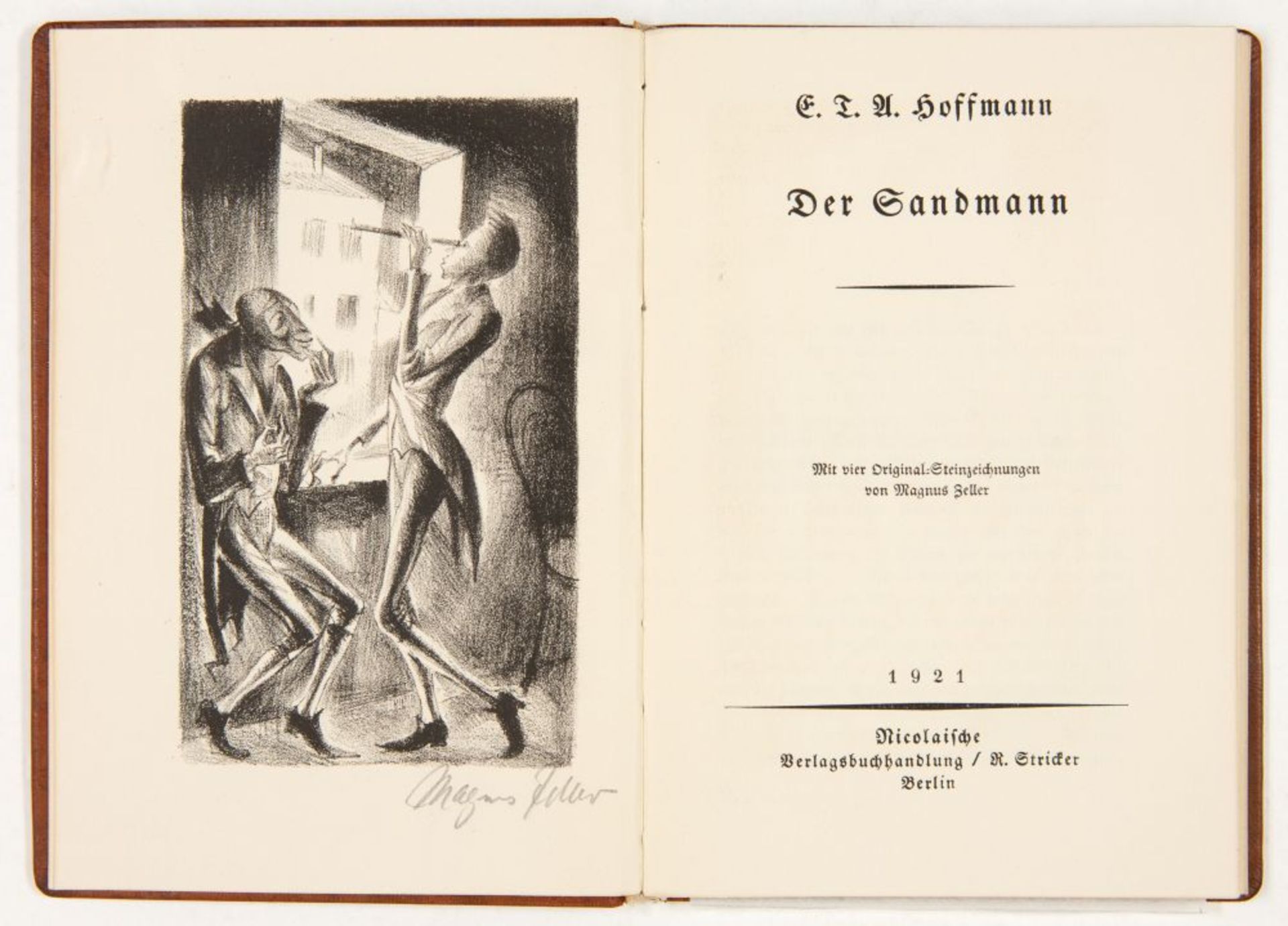 E.T.A Hoffmann / M. Zeller, Der Sandmann. Berlin 1921. Ex.12/30. - Bild 2 aus 2