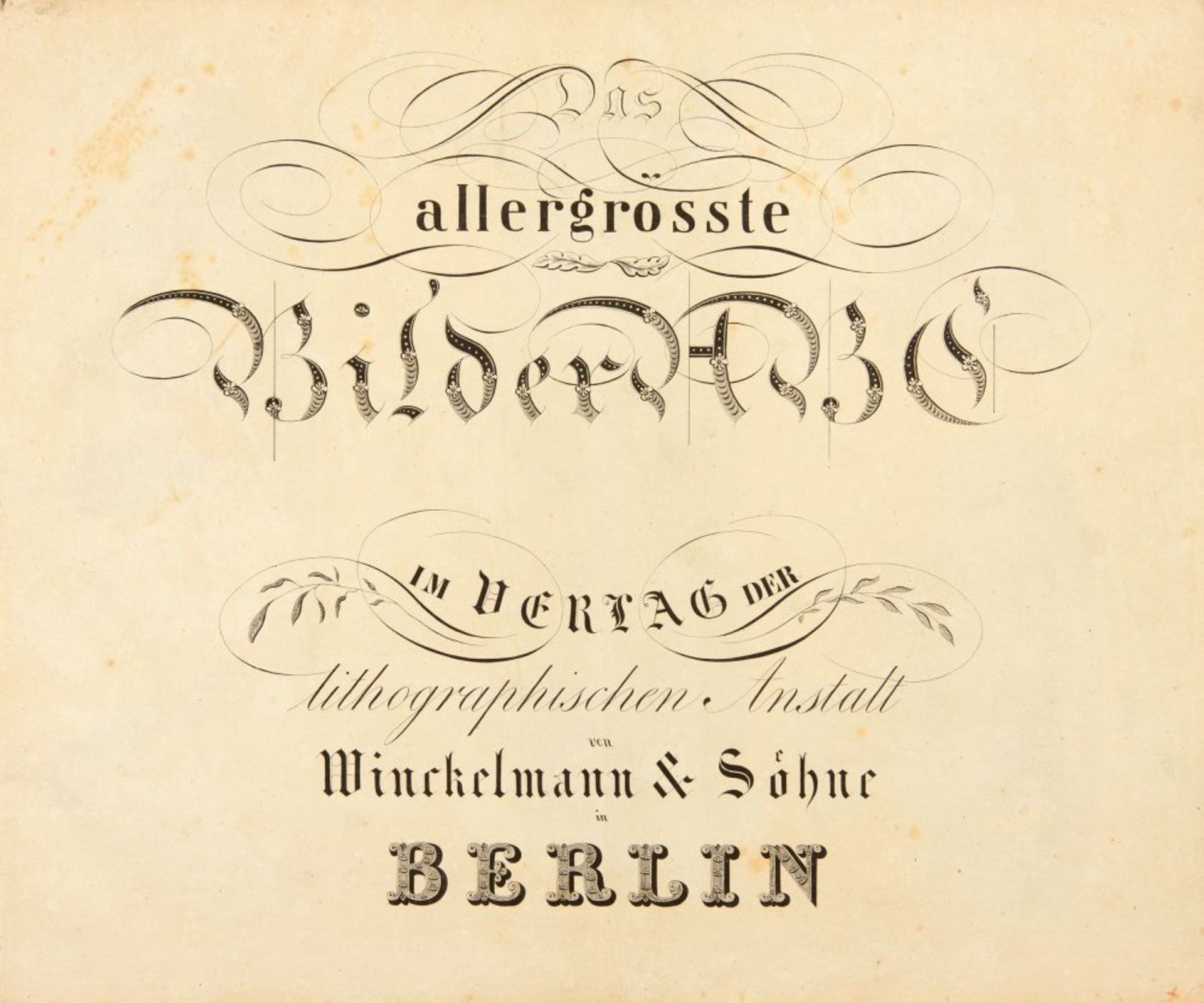 Das allergrößte Bilder-ABC. Berlin1828. - Bild 2 aus 5