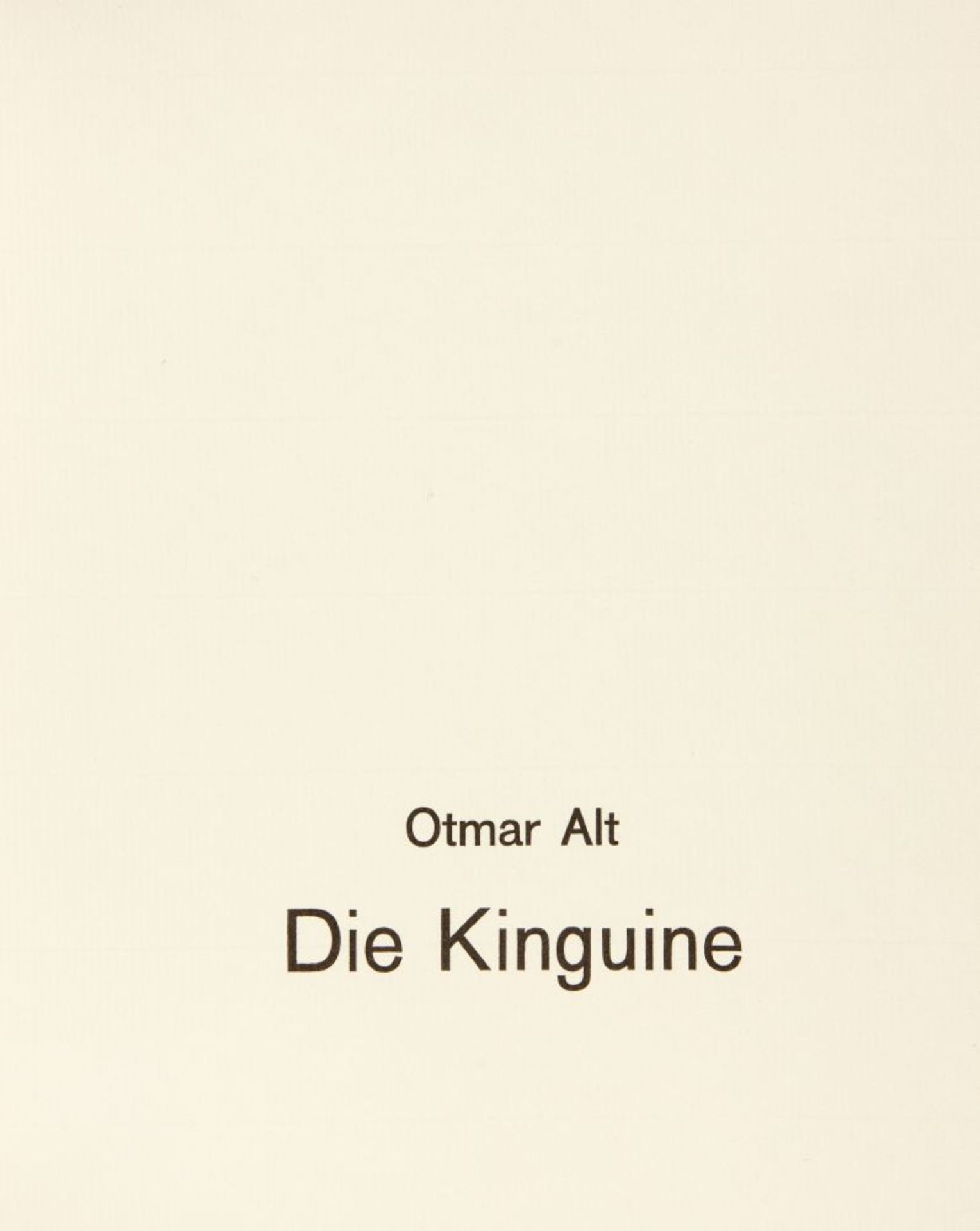 O. Alt, Die Kinguine. 1968. - Ex. 8/100 der VA. - Image 2 of 3