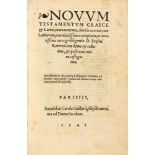 Novum testamentum Graece & Latine. Paris 1543.