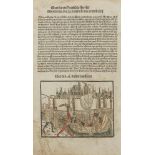 Köln. - Ansicht von Köln aus Cronica von Koelhoff. 1499. Holzschnitt.