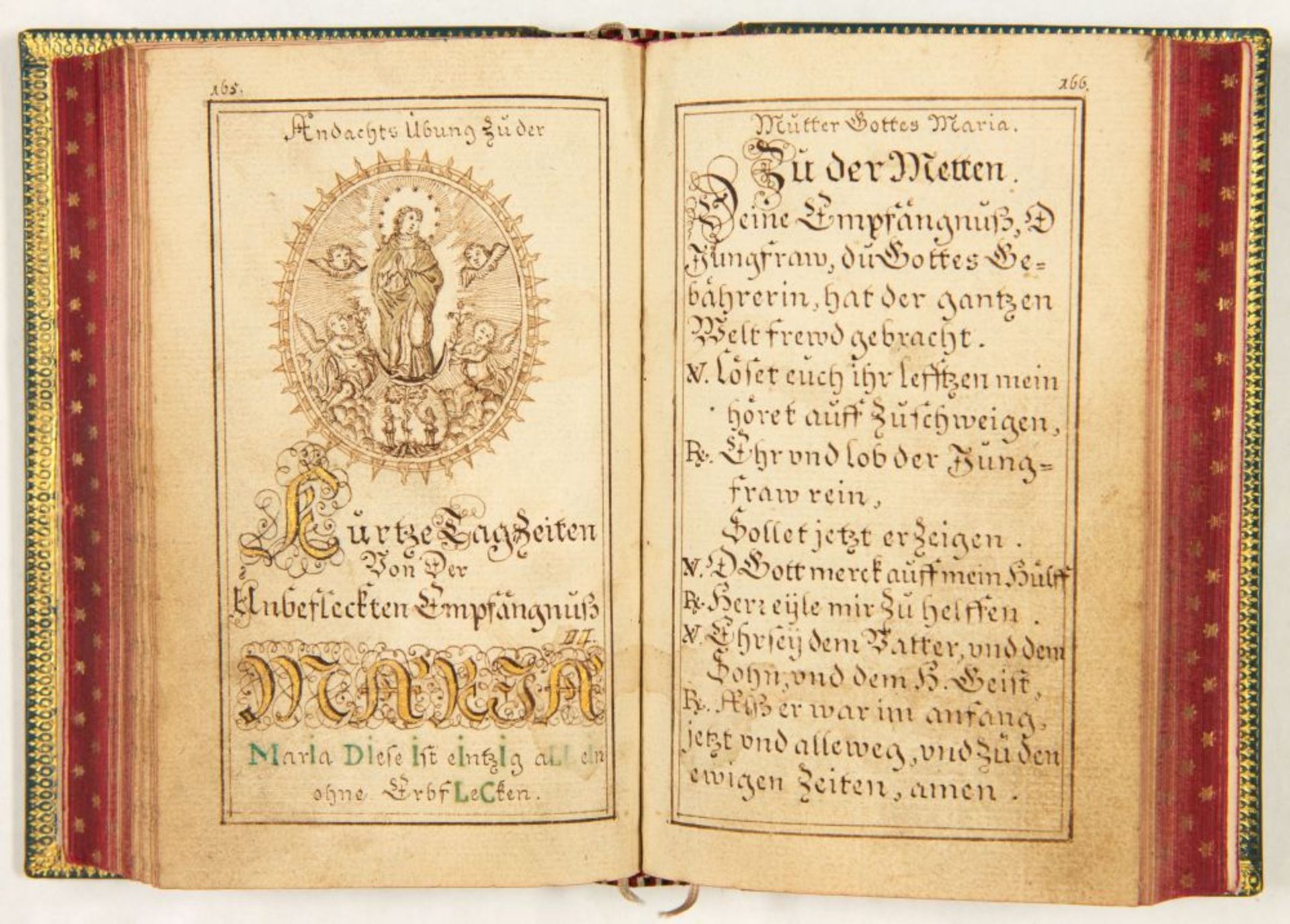 Brunn des Lebens. Handschriftl. Andachtsbuch. Geschrieben von Heinr. Kitz [Bonn] 1756. - Bild 3 aus 5