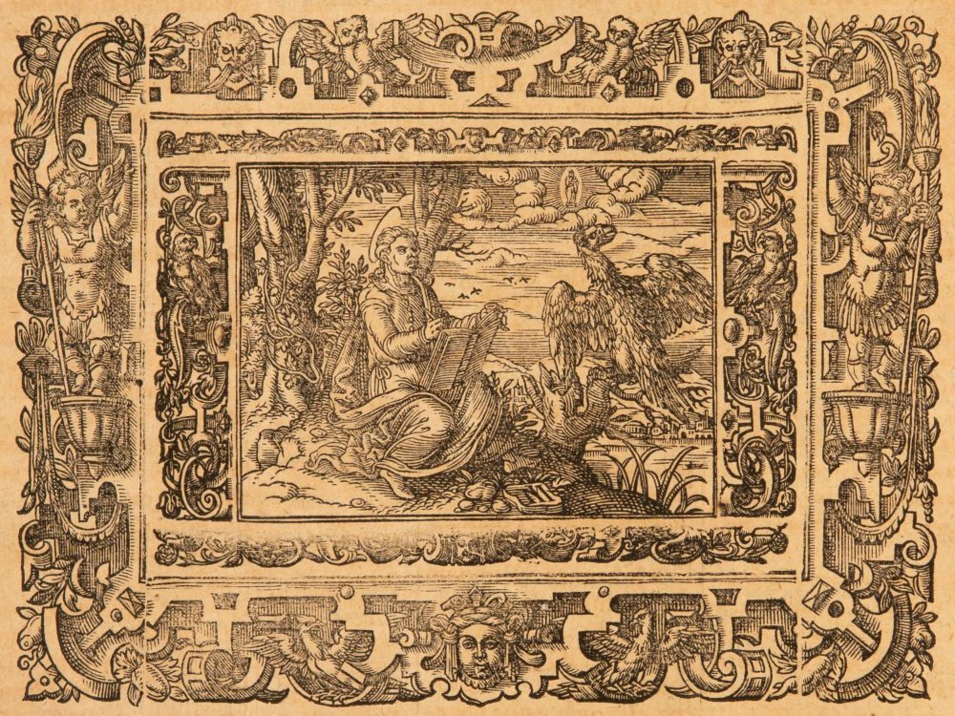 Biblia polyglotta. - Biblia sacra graece, latine & germanice. Hamburg 1596. - Bild 3 aus 4