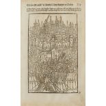 Köln. - Ansicht von Köln aus Koelhoffs Chronik. 1499. Holzschnitt.