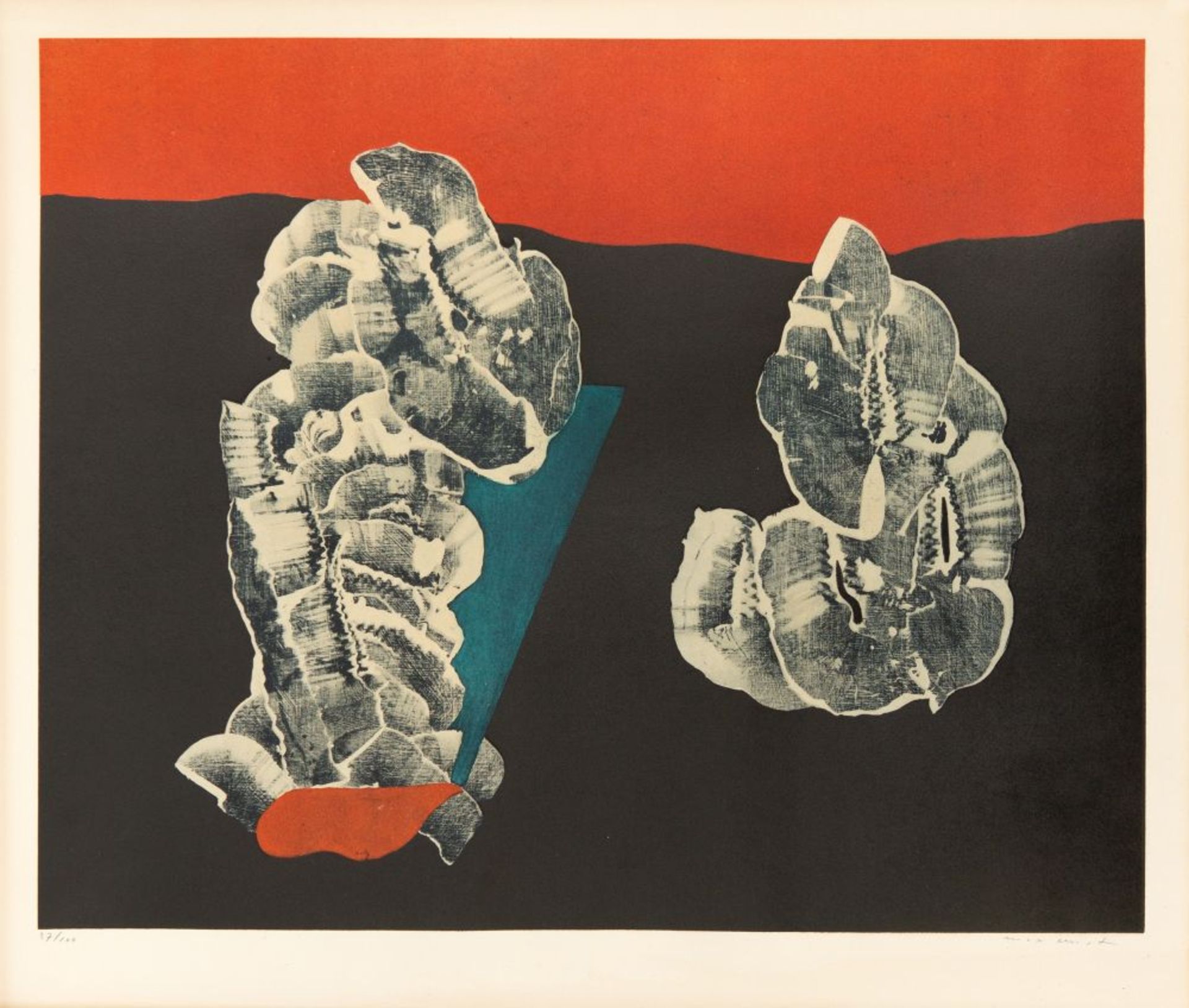 Max Ernst. Fleurs Coquillages. 1960. Fotolithographie. Signiert. Ex. 37/100. S/L A6 A.
