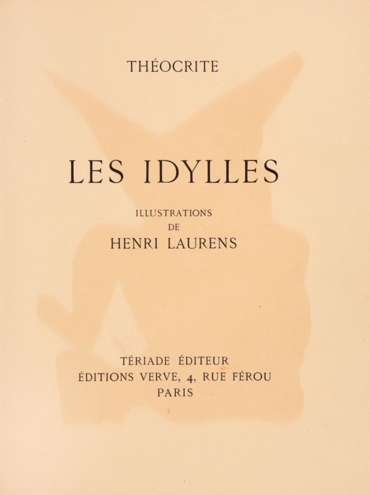 Theokrit / H. Laurens, Les Idylles. Paris 1945. Ex. 125/200. - Bild 2 aus 4