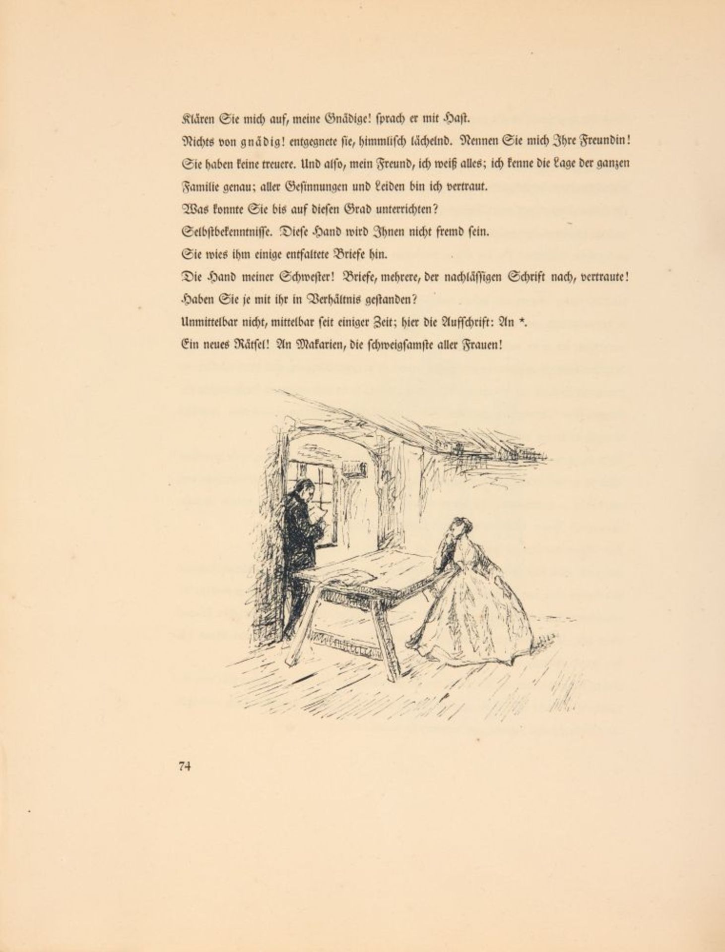 J. W. v. Goethe/ Max Liebermann, Der Mann von fünfzig Jahren. Berlin 1922. Ex. 317/600.