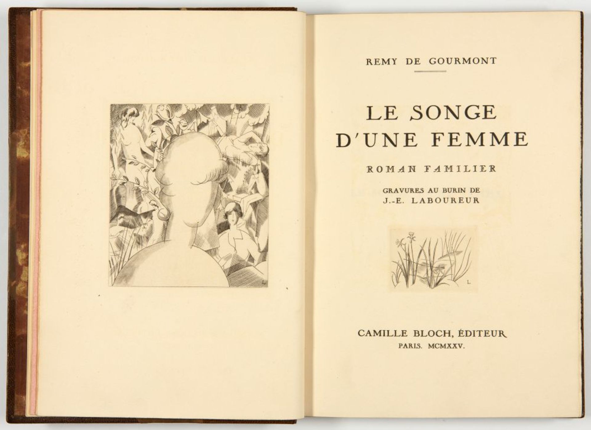 R. de Gourmont / J. E. Laboureur, Le songe d'une femme. Paris 1925. 1 von 25 Ex. - Bild 2 aus 2