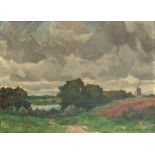 Wilhelm Blanke. Holsteinische Landschaft. 1926. Öl auf Leinwand. Signiert.