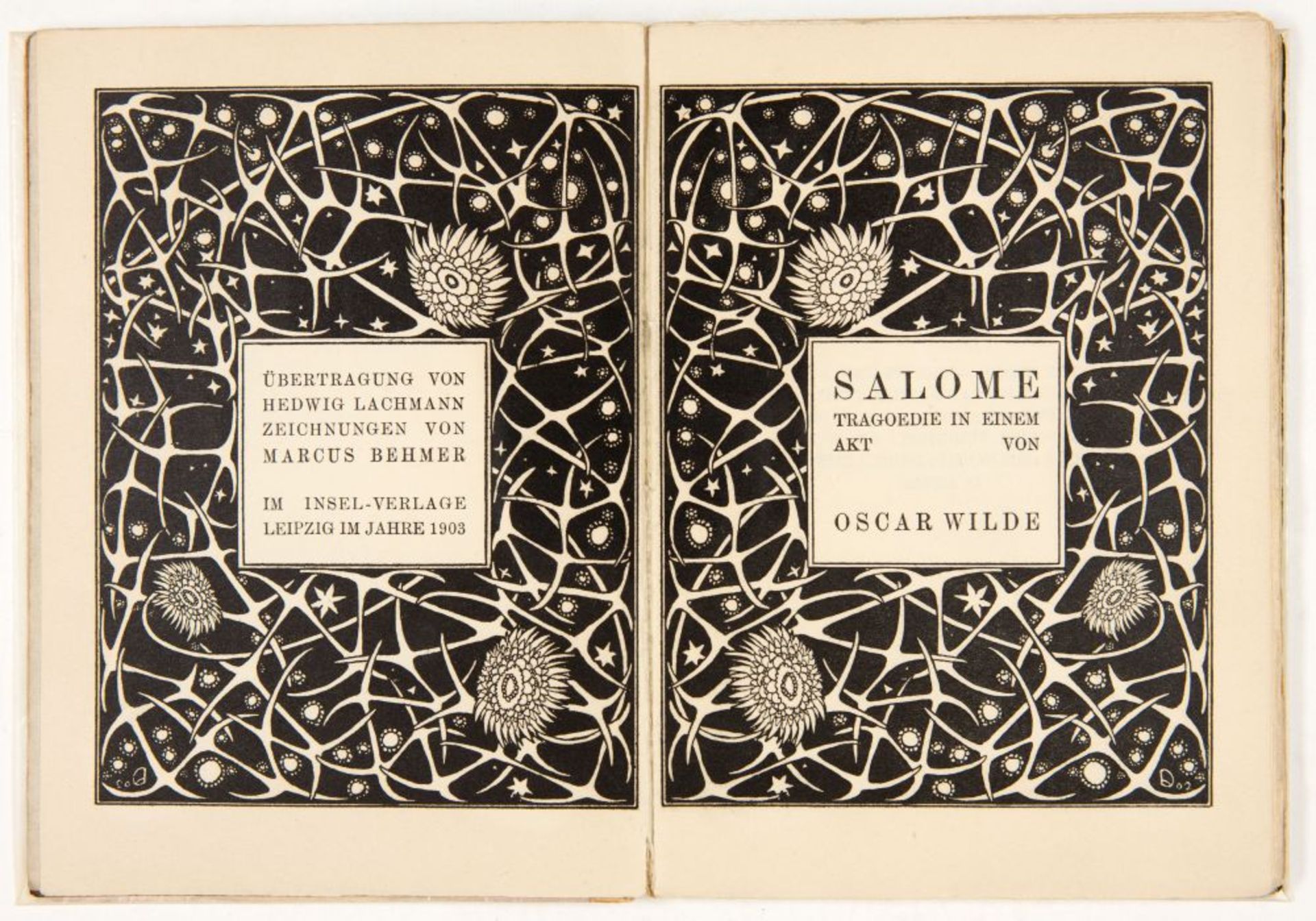 O. Wilde / M. Behmer, Salome. Tragoedie in einem Akt. Lpz 1903. - Ex. 272/500.