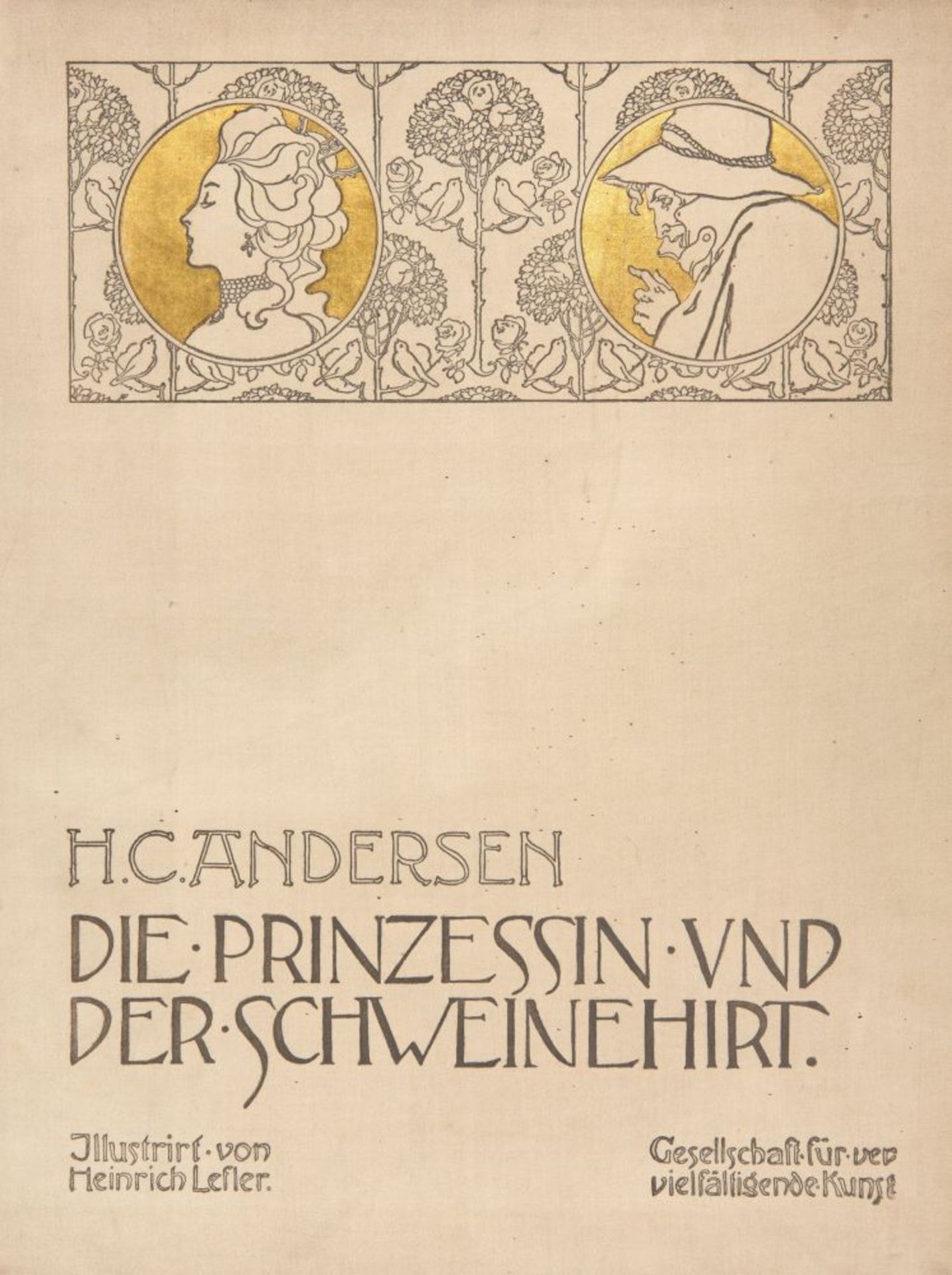 H. C. Andersen / H. Lefler, Die Prinzessin und der Schweinehirt. Wien 1897. - Bild 3 aus 3