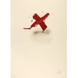 Antoni Tàpies. Ohne Titel (aus: La clau del foc). 1973. Farblithographie mit Relief-Prägung. Sign. E