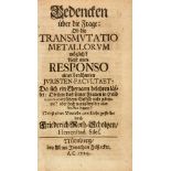 F. Roth-Scholtz, Bedencken über die Frage: Ob die transmutatio metallorum möglich? Nürnberg 1729.
