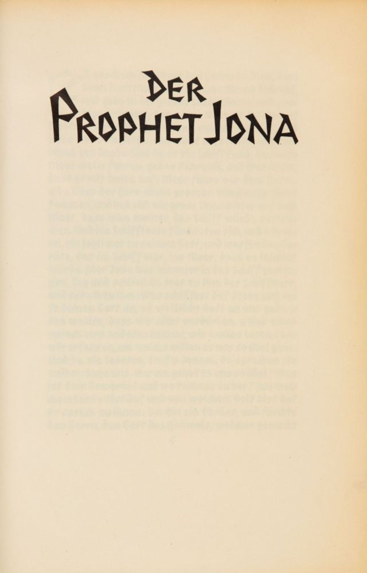 A. Antes, Der Prophet Jona. Darmstadt 1924. - 250 Ex. - Image 2 of 2