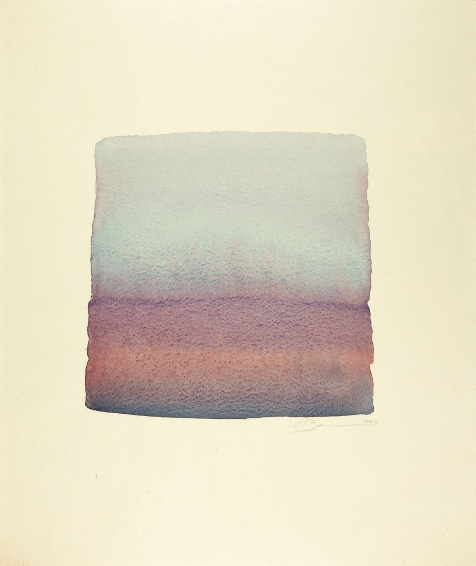 Manfred Bockelmann. Ohne Titel. 1983. Aquarell. Signiert.