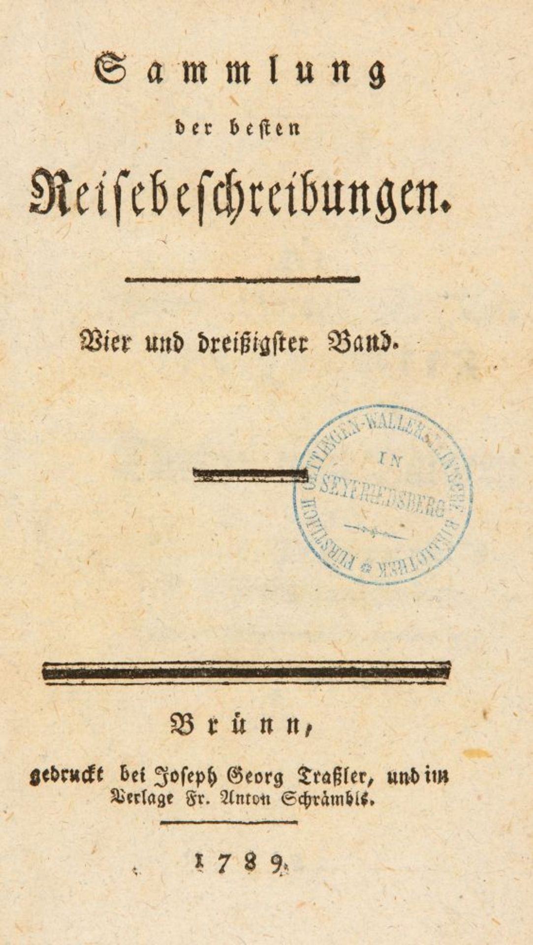 F. Baron de Tott, Nachrichten von den Türken und Tartaren. 2 Bde. Brünn 1789. - Bild 2 aus 2