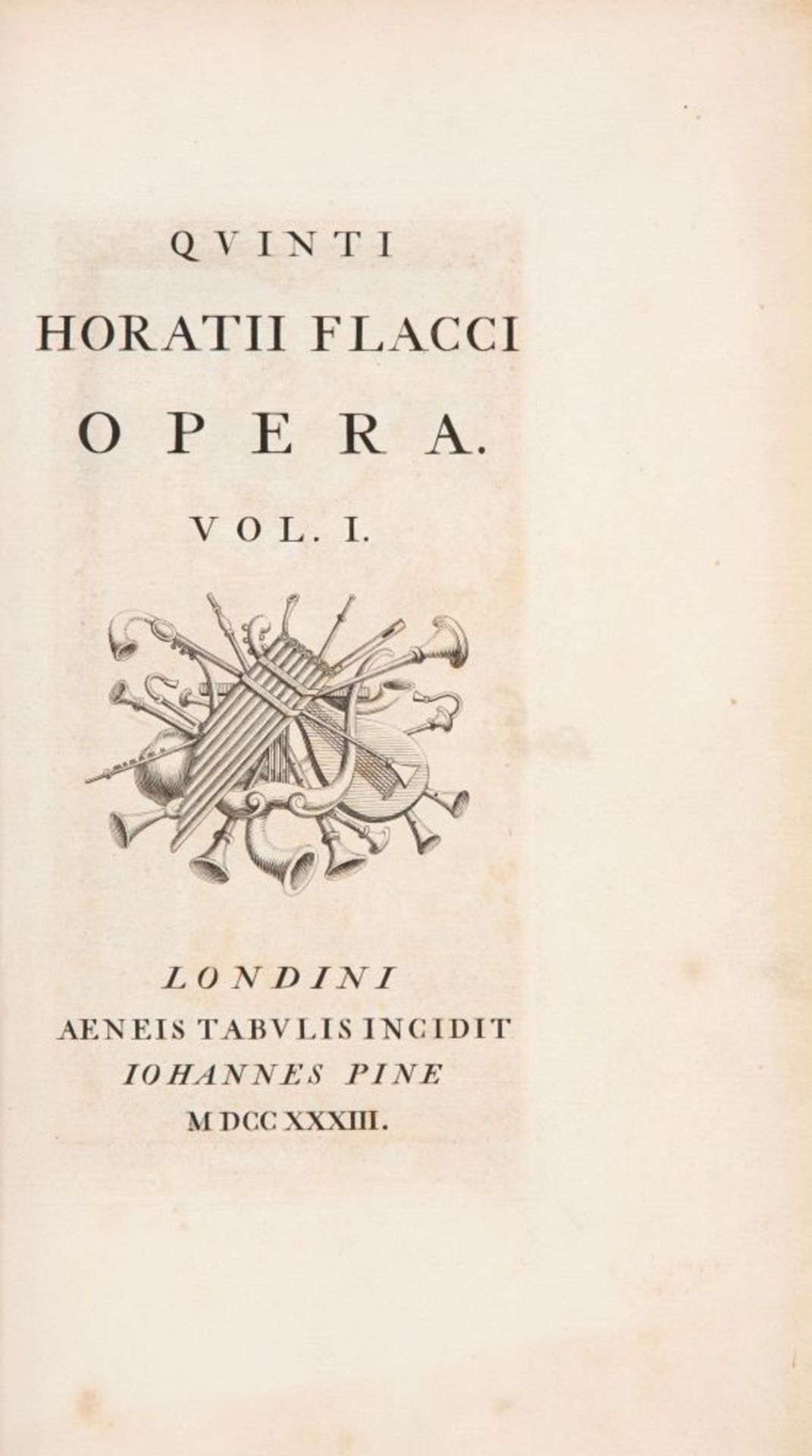 Q. Horatius Flaccus, Opera. 2 Bde. London 1733-37. - Bild 2 aus 2