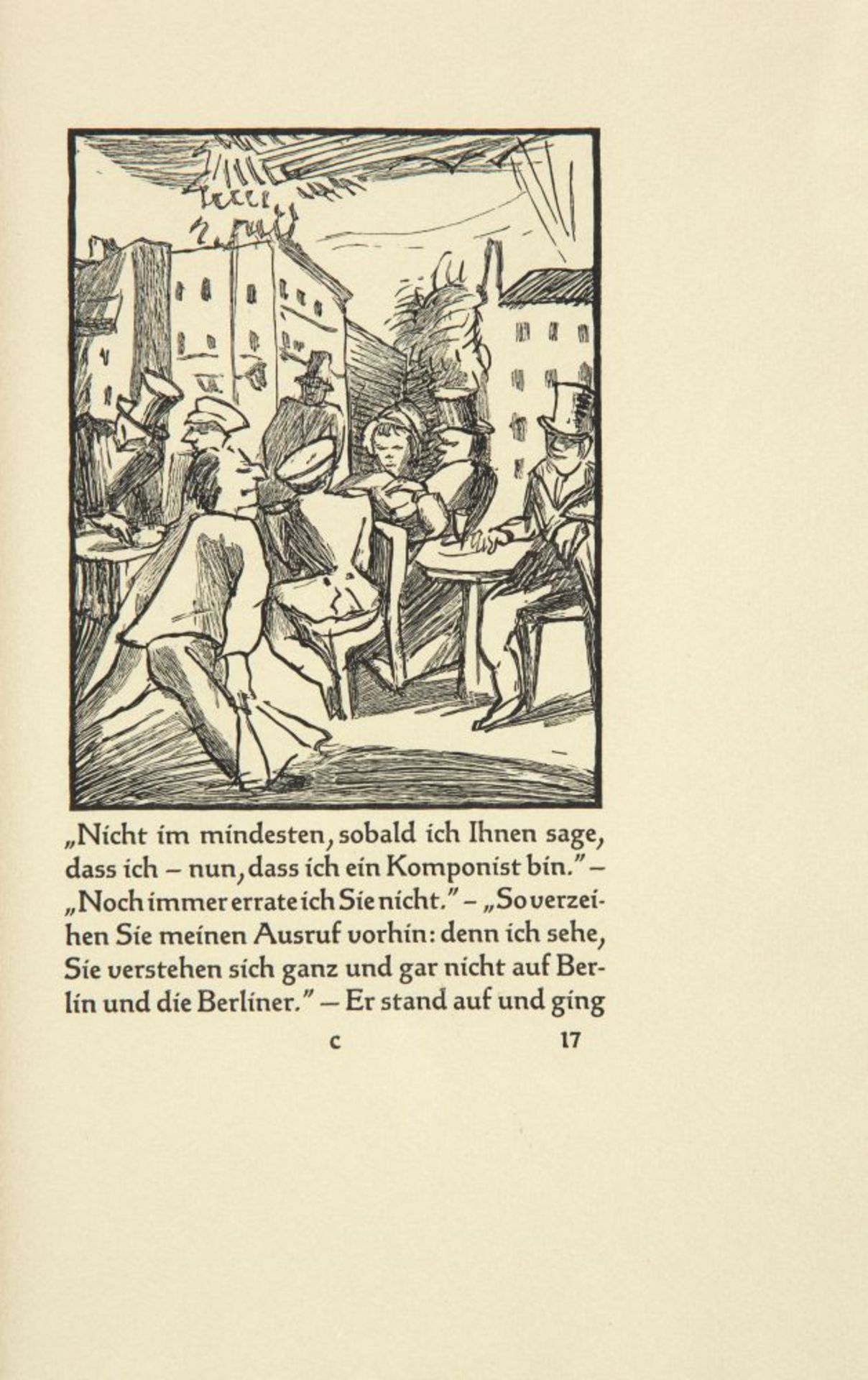 E.T.A Hoffmann / R. Großmann, Ritter Gluck. Bremer Presse 1920. - Ex. 64/135.