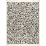 Jan Schoonhoven. Ohne Titel. (Composition with leaves). 1972. Serigraphie. Signiert. Ex. 76/190.