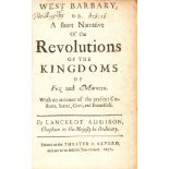L. Addison, West Barbary, or a short narrative of the revolutions. Morocco. Oxford 1671.