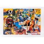 Mimmo Rotella. Ohne Titel. 2000. Farboffset. Signiert. Ex. 78/200.