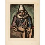 Georges Rouault. Le vieux clown. Farbaquatintaradierung. Chapon-Rouault 202 d (von d).