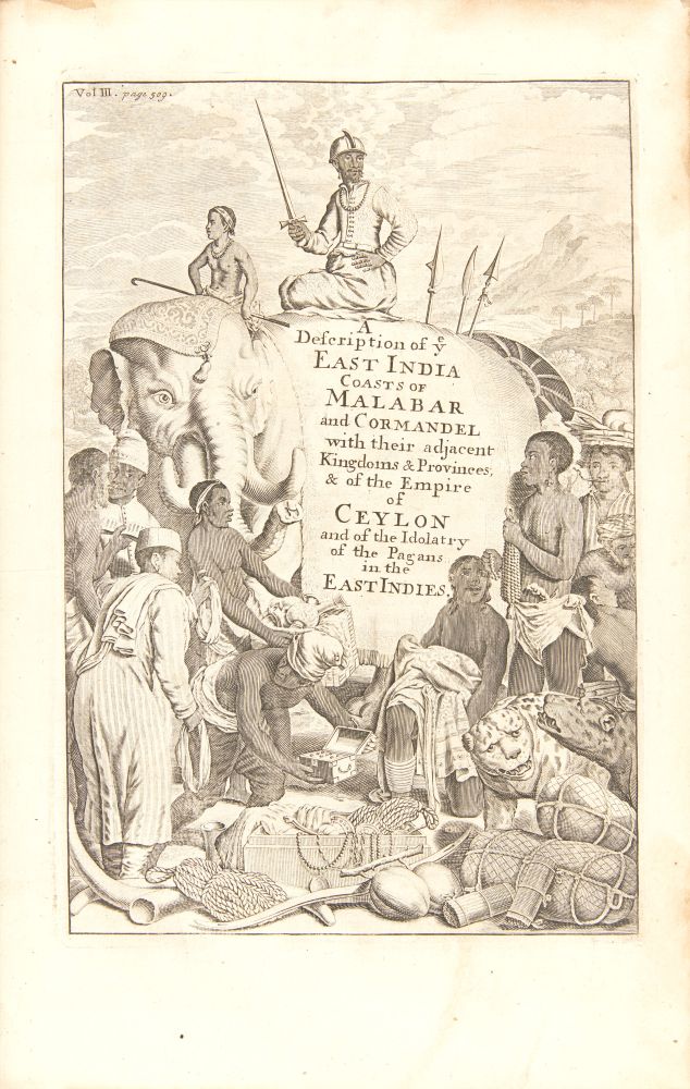 P. Baldaeus, Description of the most celebrated East-India Coasts of Malabar and Coromandel. Amsterd - Image 2 of 5
