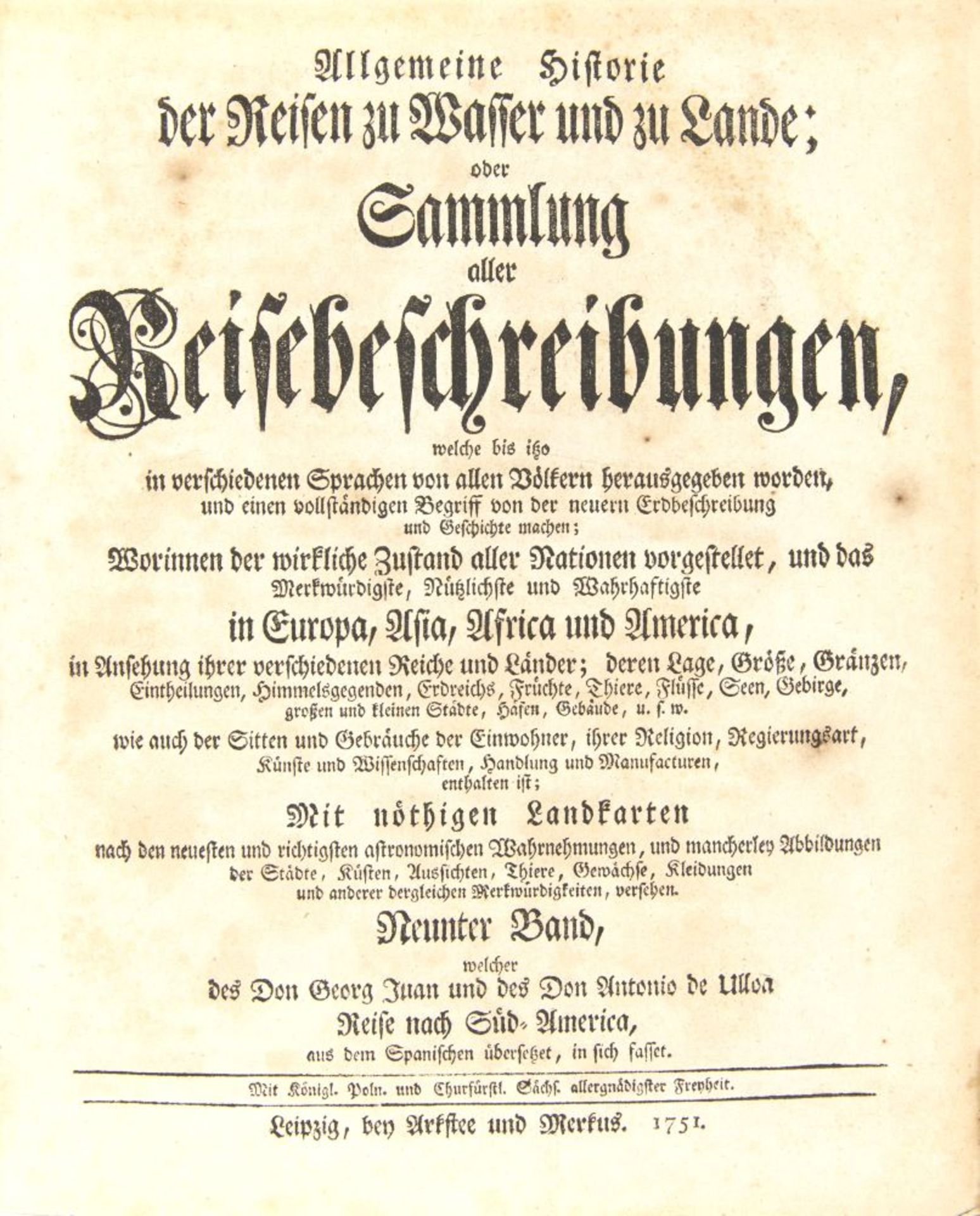 J. J. Schwabe, Reisebeschreibungen, Bd. IX. Lpz 1751. - Image 2 of 3