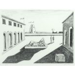 Giorgio de Chirico. Piazza d'Italia. Lithographie. Signiert. Ex. 105/300.