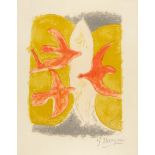 Georges Braque. Aus: Descente aux enfers. 1961. Farblithographie. Signiert. Vallier aus 171.