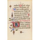 Horae B.M.V. Handschrift auf Pergament, Norditalien, 2. Hälfte 15. Jh.