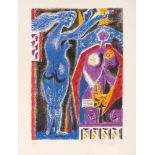 André Masson. Mythe mysterieuse. Farblithographie. Signiert. Ex. 62/145.