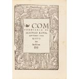 Ph. Melanchthon, Compendiaria dialectices ratio. Köln 1522.