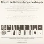 Günther Uecker. Leibbeschreibung eines Nagels. 1969/70. Folge von Titelblatt und 8 Zinkographien mit