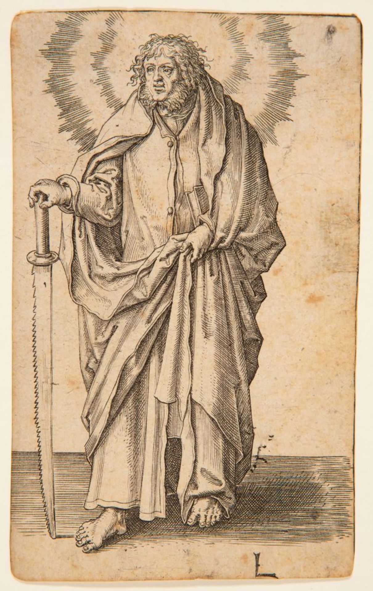 Lucas van Leyden. Simon. Um 1510. Kupferstich. NH 97.