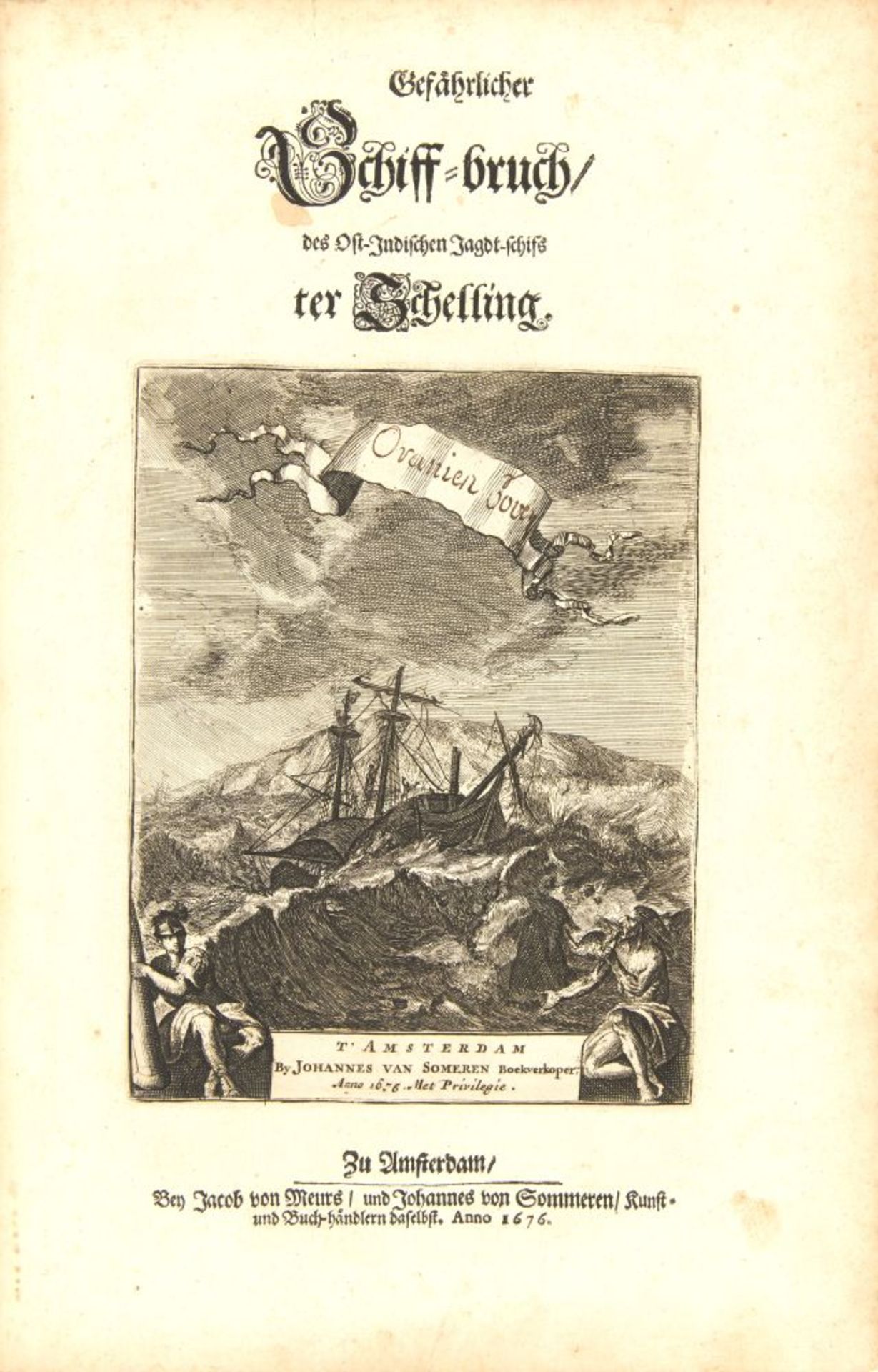 W. Schouten, Ost-Indische Reyse. Amsterdam 1676. - Image 3 of 4