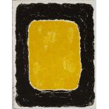 Bram Bogart. Jaune et Noir. 1996. Carborundum-Radierung. Signiert. Ex.14/30.