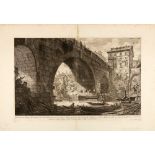 Giovanni Battista Piranesi. Veduta del ponte Ferrato. (1762). Radierung. Wilton-Ely 489.