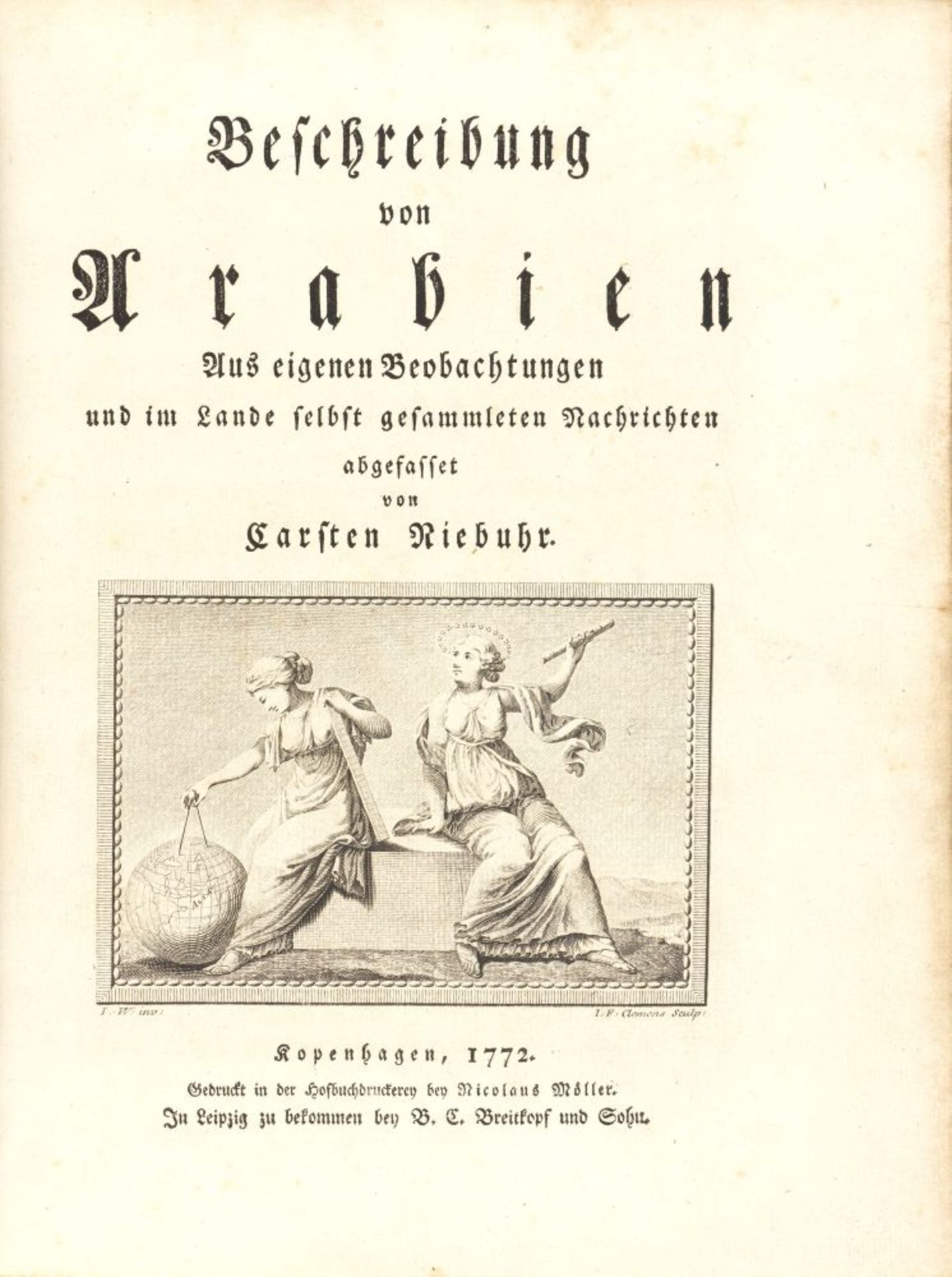 C. Niebuhr, Beschreibung von Arabien. Kopenhagen 1762 - Image 2 of 4