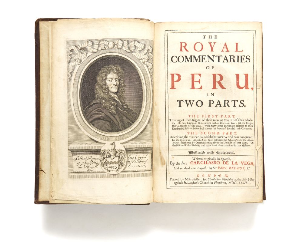 Garcilasso de la Vega, The royal commentaries of Peru. 2 Tle. in 1 Bd. Ldn. 1688. - Bild 2 aus 5