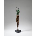 Bruno Bruni. Donna che si veste. 1986. Bronze. Signiert. Ex. 237/450.